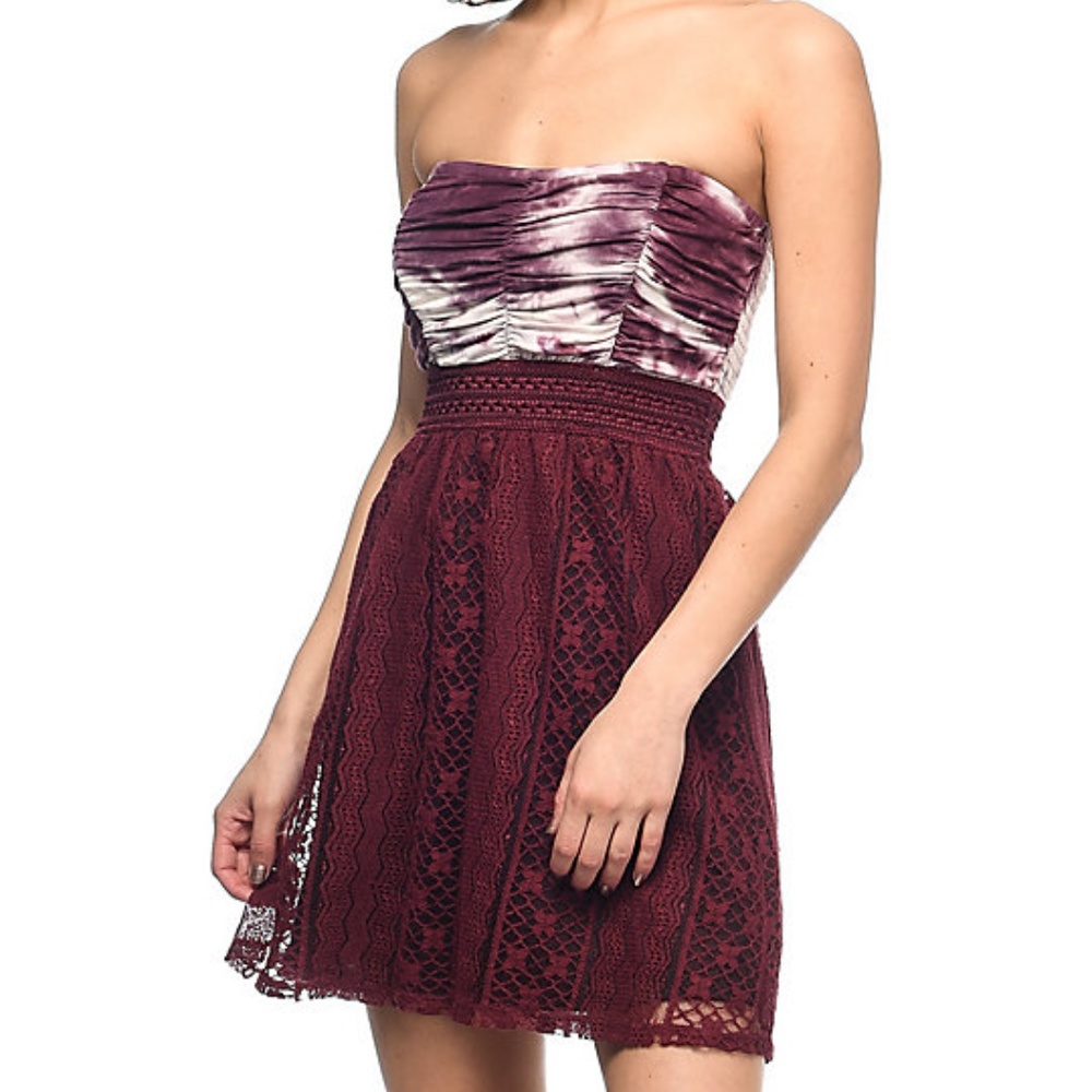 Lunachix Strapless Dress